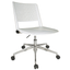 Silla de oficina secretarial OFFIHO Revolution OHS-86AL con base estrella cromada de aluminio y asiento de polipropileno