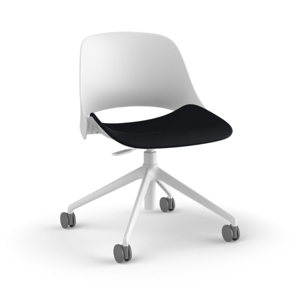 Silla de Oficina Secretarial - HUMANSCALE TREA - Asiento Tapizado - T400WWWCF10XCNC - HUMANSCALE - NOGAL BEAT - Sillas de Oficina