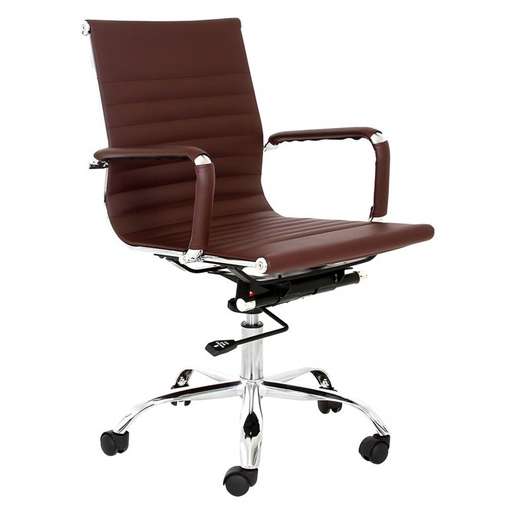 Silla de Oficina Secretarial - NOGAL BEAT CÁDIZ ECO - Varios Colores - Asiento y Respaldo Tapizados - CÁDIZ RESPALDO BAJO ECO - MDO - NOGAL BEAT - Silla Secretarial