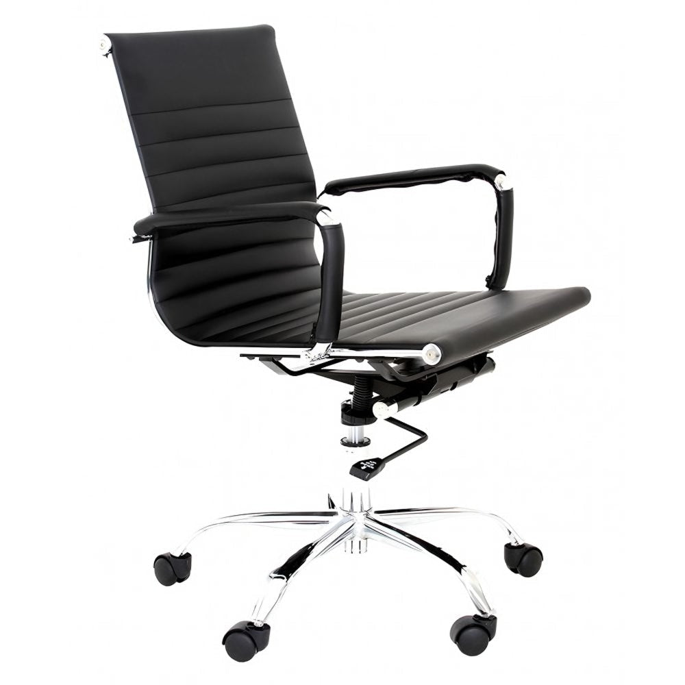 Silla de Oficina Secretarial - NOGAL BEAT CÁDIZ ECO - Varios Colores - Asiento y Respaldo Tapizados - CÁDIZ RESPALDO BAJO ECO - MDO - NOGAL BEAT - Silla Secretarial