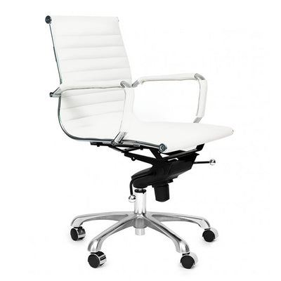 Silla de Oficina Secretarial - NOGAL BEAT CÁDIZ - Varios Colores - Asiento y Respaldo Tapizados - CÁDIZ RESPALDO BAJO - MDO - NOGAL BEAT - Silla Secretarial