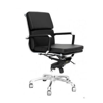 Silla de Oficina Secretarial - NOGAL BEAT MADRID - Varios Colores - Asiento y Respaldo Tapizados - MADRID RESPALDO BAJO - MDO - NOGAL BEAT - Silla Secretarial