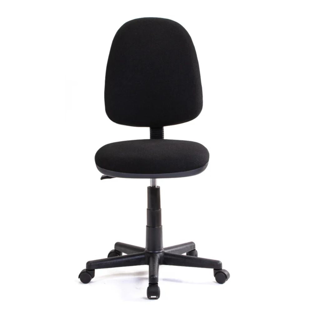 Silla de Oficina Secretarial - NOGAL BEAT RED ALTO - Asiento y Respaldo Tapizado - Silla Red Alto Fijo - MOBILIARIO EN MOVIMIENTO - NOGAL BEAT - Sillas de Oficina