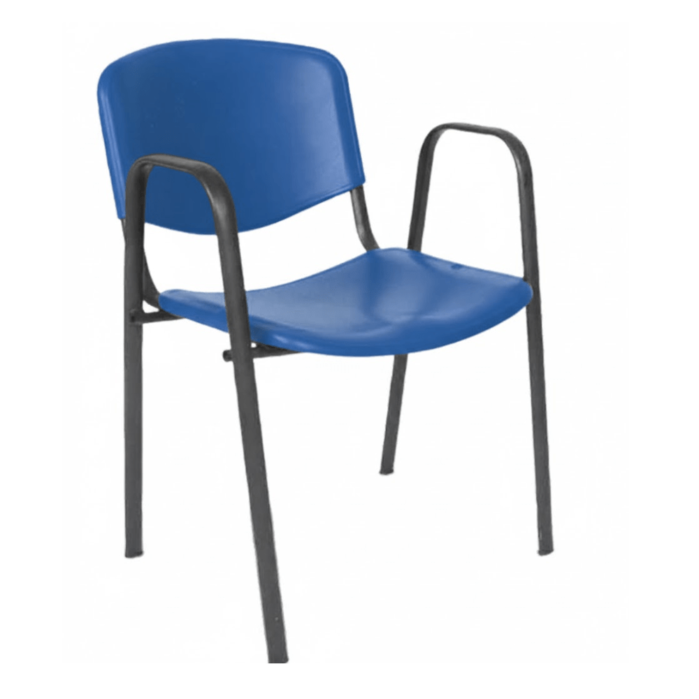 Silla De Oficina Visita - ALBAR A - 150 - Varios Colores - Asiento y Respaldo En Polipropileno - A-150 - ALBAR - NOGAL BEAT - Sillas de Oficina