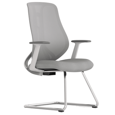 Silla De Oficina Visita - ALBAR AC-40V - Varios Colores - Asiento y Respaldo Tapizado - AC-40V GR - ALBAR - NOGAL BEAT - Silla de Visita