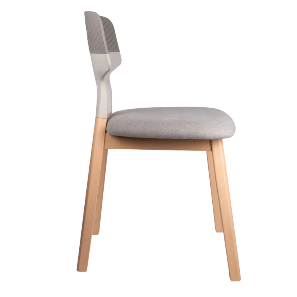 Silla de Oficina Visita Ergonómica - OFFIHO BLACK SHINE OHV - 80 GRIS - Asiento Tapizado y Respaldo en Malla - OHV-80 GRIS - NOGAL BEAT - NOGAL BEAT - Sillas de Oficina