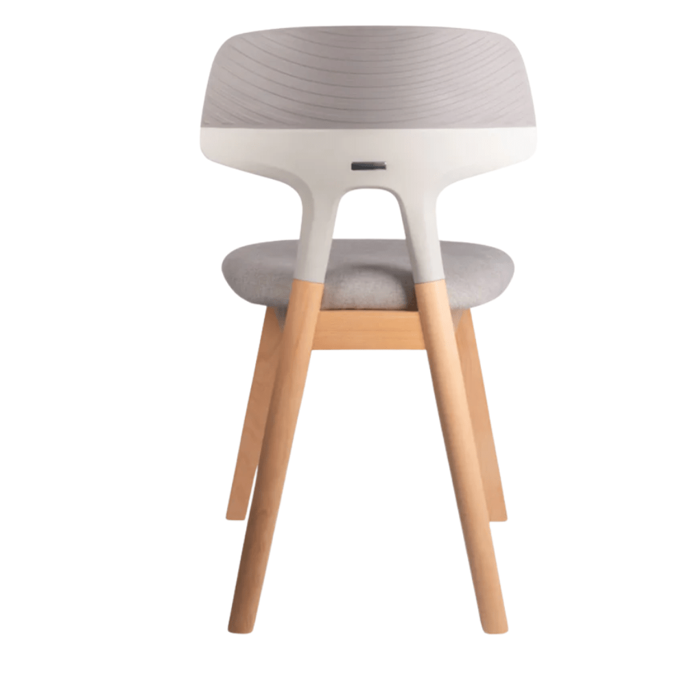 Silla de Oficina Visita Ergonómica - OFFIHO BLACK SHINE OHV - 80 GRIS - Asiento Tapizado y Respaldo en Malla - OHV-80 GRIS - NOGAL BEAT - NOGAL BEAT - Sillas de Oficina