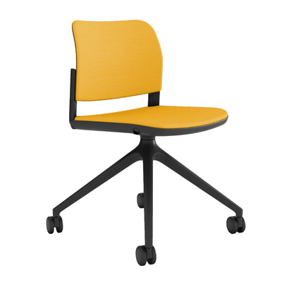 Silla de Oficina Visita Ergonómica - OFFIHO CIAO OHS - 12 negro - Asiento y Respaldo Tapizados - OHS - 12 negro - OFFIHO - NOGAL BEAT - Sillas de Oficina