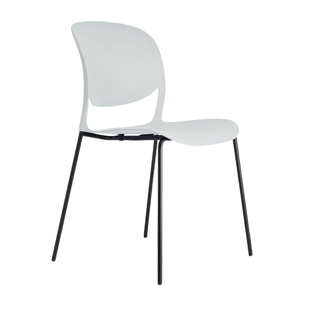 Silla de Oficina Visita Ergonómica - REQUIEZ OUTLINE RE - 614 - Varios Colores - Sin Brazos y 4 Puntas con Tubulares de Acero - RE-614 - Requiez - NOGAL BEAT - Sillas de Oficina