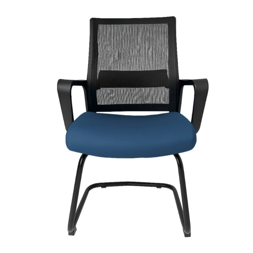 Silla De Oficina Visita - GERSA E - 17553 - Negro - Respaldo En Malla y Asiento Tapizado - E-17553 - GERSA - NOGAL BEAT - Sillas de oficina