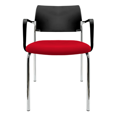 Silla De Oficina Visita - GERSA E - 39501 - Varios Colores - Asiento Tapizado y Respaldo En Polipropileno - E-39501 - GERSA - NOGAL BEAT - Sillas de oficina