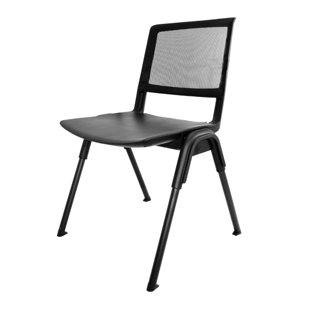 Silla De Oficina Visita - GERSA KITA E - 50658 - Negro - Respaldo en Malla y Asiento en Plastico - E - 50658 - GERSA - NOGAL BEAT - Sillas de oficina