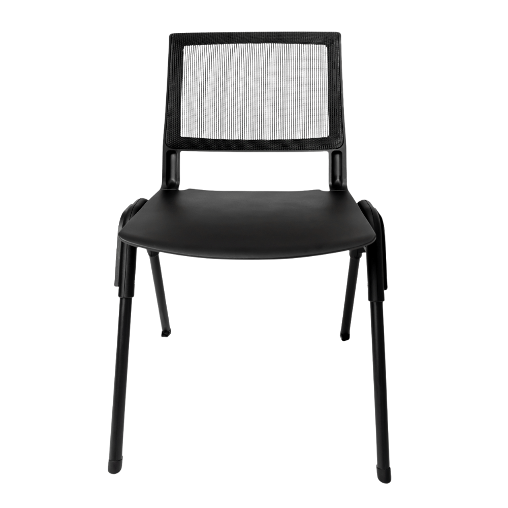 Silla De Oficina Visita - GERSA KITA E - 50658 - Negro - Respaldo en Malla y Asiento en Plastico - E - 50658 - GERSA - NOGAL BEAT - Sillas de oficina