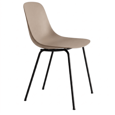 Silla de Oficina Visita - INFINITI PURE LOOP MONO 4 PATAS - Varios Colores - Asiento y Respaldo en Tecnopolímero - 110-59200 BASE NEGRA - Infiniti - NOGAL BEAT - Silla de Visita