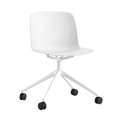 Silla de Oficina Visita - INFINITI RELIEF RODAJAS - Varios Colores - Asiento y Respaldo en Polipropileno - 110-6236R-BCO-ESP - Infiniti - NOGAL BEAT - Silla de Visita