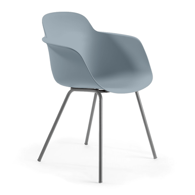 Silla de Oficina Visita - INFINITI SICLA 4 PATAS - Varios Colores - Cuerpo de Polipropileno - 110-63200 BASE CROMO - Infiniti - NOGAL BEAT - Silla de Visita