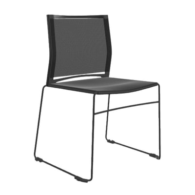 Silla de Oficina Visita - INFINITI WEB - Sin Brazos - Varios Colores - Asiento y Respaldo en Polipropileno - 100 - 0820N - NGO - Infiniti - NOGAL BEAT - Sillas de Oficina