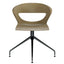 Silla de visita Techno Kicca Spider con cuerpo de polipropileno sobre base de metal negro de 4 puntas