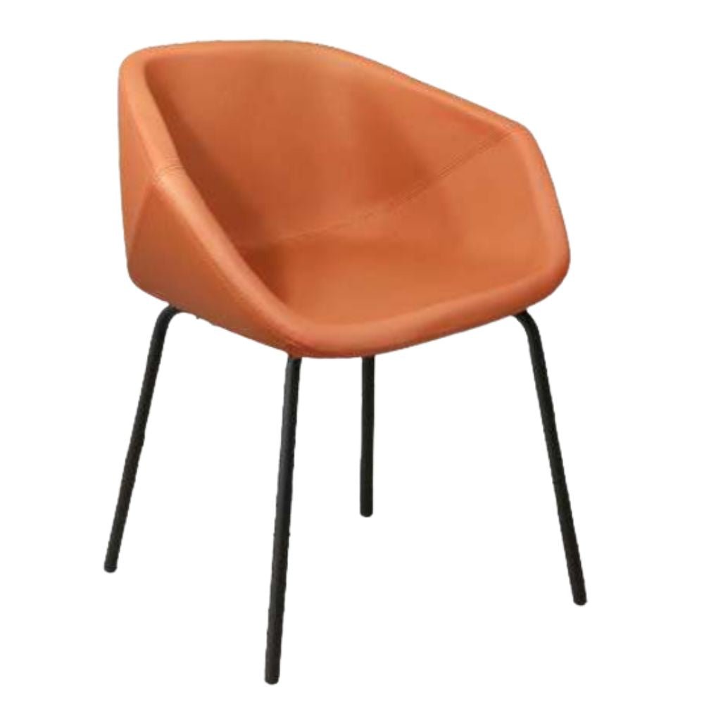 Silla de Oficina Visita - NOGAL BEAT PITCHER BASE 4 PATAS - Varios Colores - Asiento y Respaldo Tapizado - PITCHER BASE 4 PATAS - MOBILIARIO EN MOVIMIENTO - NOGAL BEAT - Silla de Oficina