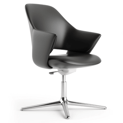 Silla de Oficina Visita - NOGAL BEAT STARK VISITA - Asiento y Respaldo Tapizado - STARK VISITA - MOBILIARIO EN MOVIMIENTO - NOGAL BEAT - Sillas de oficina