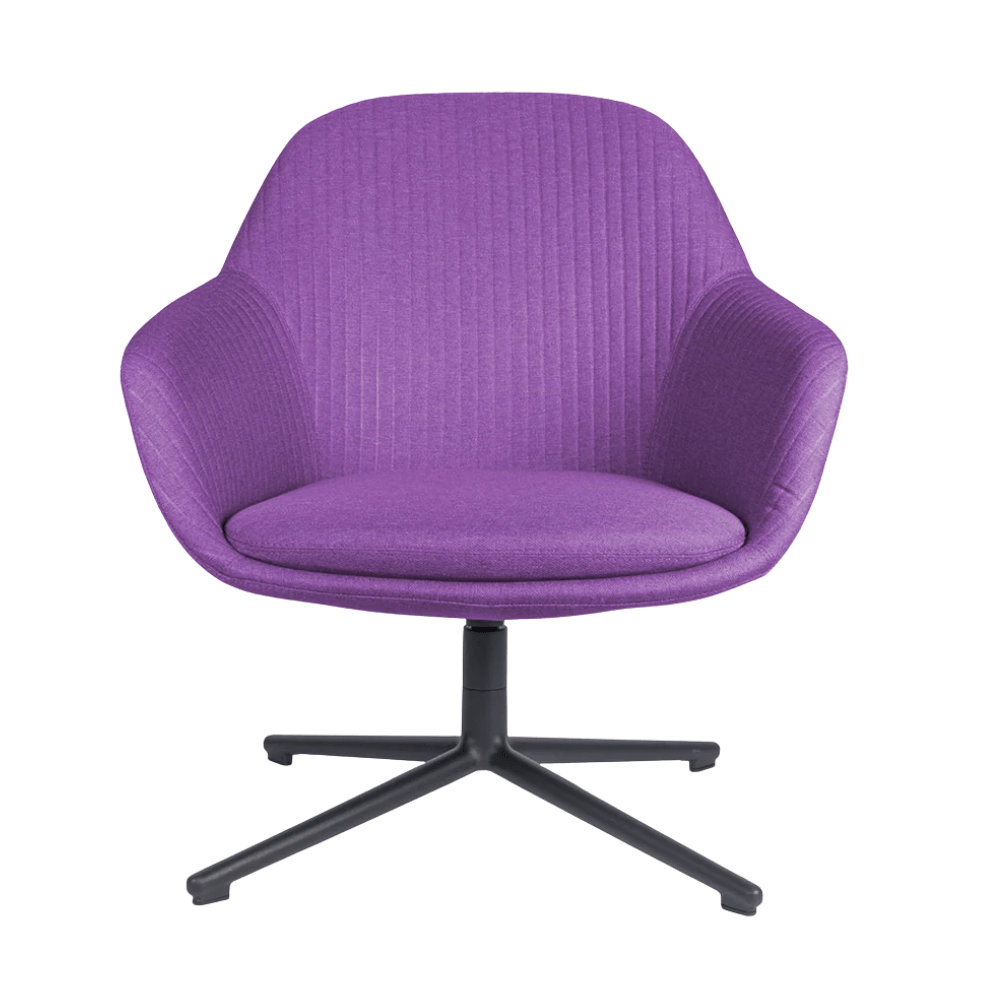 Silla de Oficina Visita - OFFIHO FABRIZIA OHV - 128 - Varios Colores - Asiento y Respaldo Tapizados - OHV-128 Lounge - OFFIHO - NOGAL BEAT - Sillas de oficina