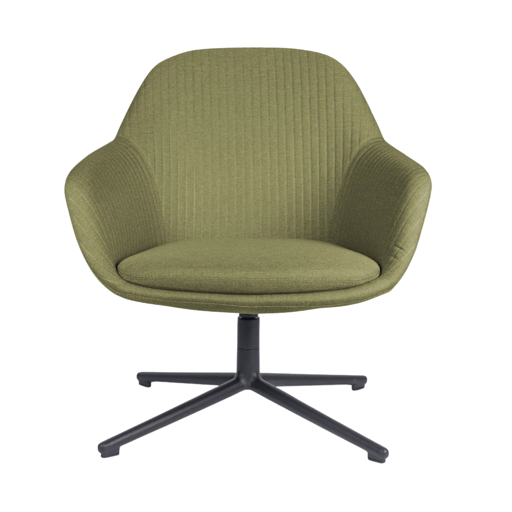 Silla de Oficina Visita - OFFIHO FABRIZIA OHV - 128 - Varios Colores - Asiento y Respaldo Tapizados - OHV-128 Lounge - OFFIHO - NOGAL BEAT - Sillas de oficina