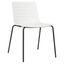 Silla de visita Resol Skin con asiento y respaldo en polipropileno y fibra de vidrio sobre estructura de acero de 4 patas