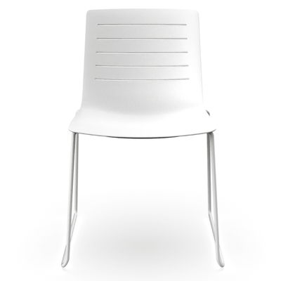 Silla de Oficina Visita - RESOL SKIN PATIN - Varios Colores - Asiento y Respaldo en Polipropileno - 03458 - Resol - NOGAL BEAT - Silla de Visita