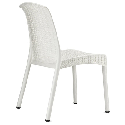 Silla Diseño Tejido - LABENZE OLIMPIA 155-08550 - Blanco - Estructura Aluminio Cubierta - 155-08550-ESP - Labenze - NOGAL BEAT - Silla Comercial Interior