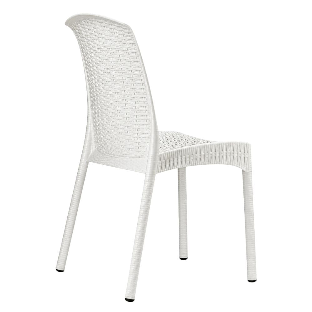 Silla Diseño Tejido - LABENZE OLIMPIA 155-08550 - Blanco - Estructura Aluminio Cubierta - 155-08550 - Labenze - NOGAL BEAT - Silla Comercial Interior