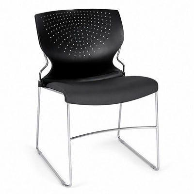 Silla Escolar y de Capacitación - VERSA PRO ESCOLAR - Estructura Trineo Cromo - AL-610 PRO ESCOLAR - VERSA - NOGAL BEAT - Pupitre