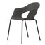 Silla - LABENZE LADY B 155-22100 - Varios Colores - Patas Tubular Acero Negro y Apilable - 155-22100 - Labenze - NOGAL BEAT - Silla Comercial Interior