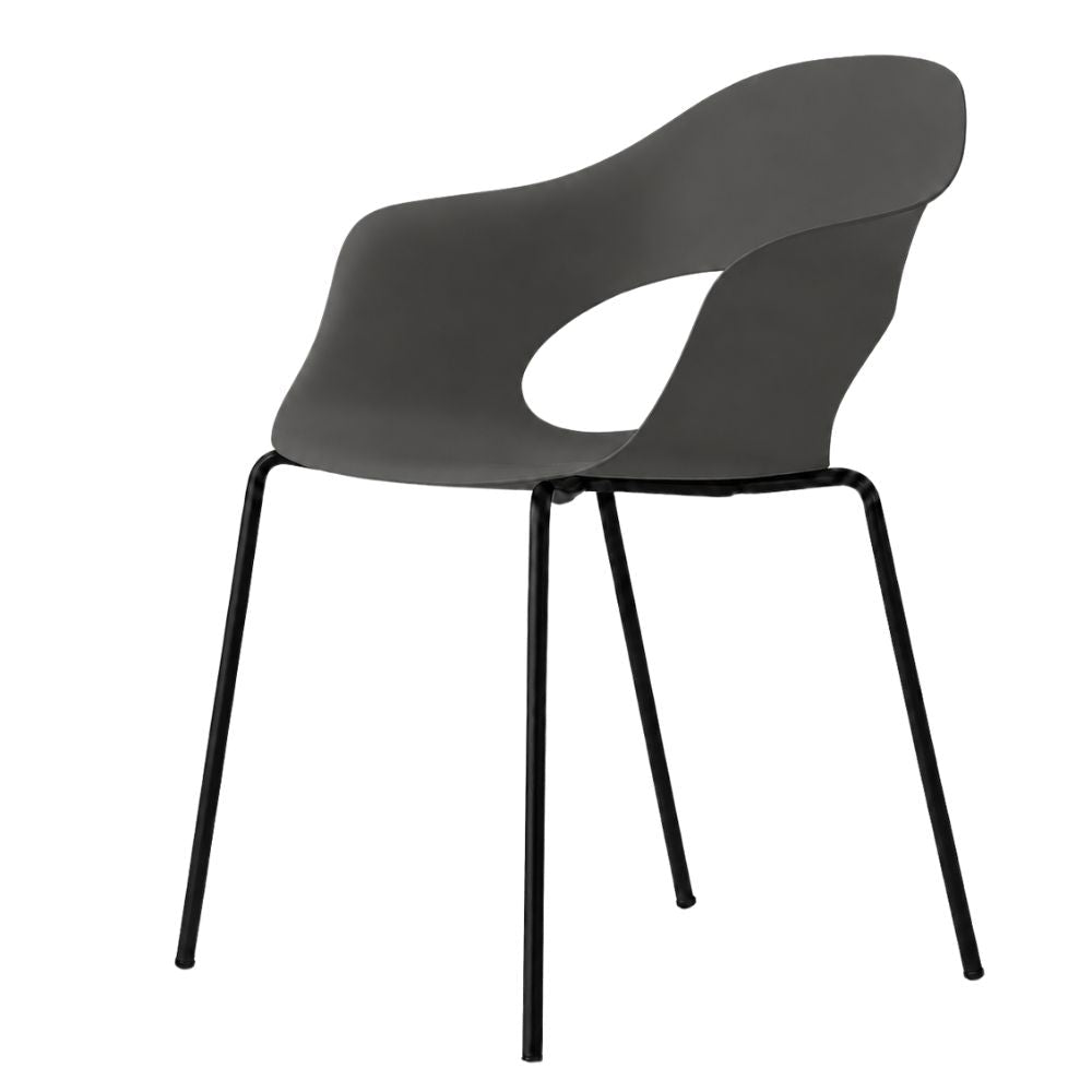 Silla - LABENZE LADY B 155-22100 - Varios Colores - Patas Tubular Acero Negro y Apilable - 155-22100 - Labenze - NOGAL BEAT - Silla Comercial Interior