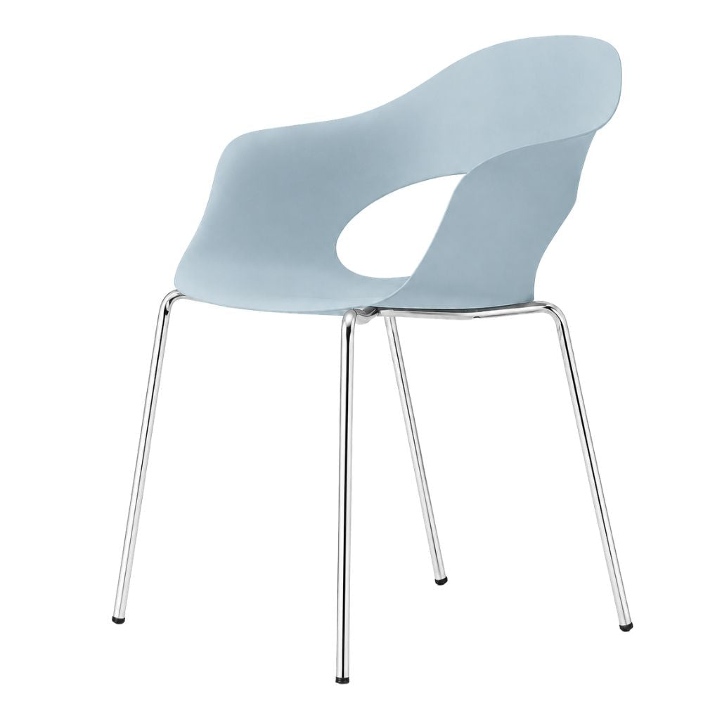 Silla - LABENZE LADY B 155-22120 - Varios Colores - Patas Tubular Acero Cromo y Apilable - 155-22120 - Labenze - NOGAL BEAT - Silla Comercial Interior
