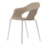 Silla - LABENZE LADY B 155-22120 - Varios Colores - Patas Tubular Acero Cromo y Apilable - 155-22120 - Labenze - NOGAL BEAT - Silla Comercial Interior