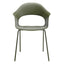 Silla - LABENZE LADY B 155-22190-VDO - Verde Olivo - Patas Tubular Acero Verde Olivo y Apilable - 155-22190-VDO - Labenze - NOGAL BEAT - Silla Comercial Interior