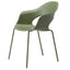 Silla - LABENZE LADY B 155-22190-VDO - Verde Olivo - Patas Tubular Acero Verde Olivo y Apilable - 155-22190-VDO - Labenze - NOGAL BEAT - Silla Comercial Interior