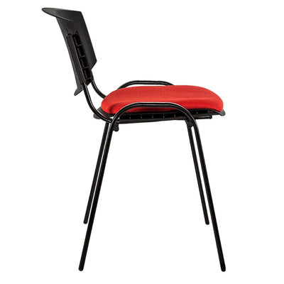 SILLA NOGAL BEAT A - 290 | Silla Visitante | Estructura Metal | Respaldo Polipropileno | Asiento Tapizado | Tapones Polietileno | Hule Espuma | Interior - A - 290 - ALBAR - NOGAL BEAT - Sillas