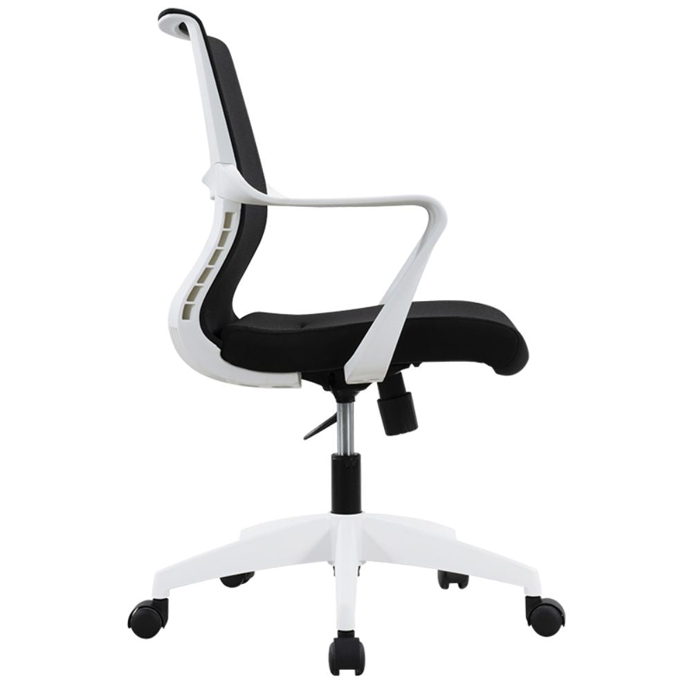 SILLA NOGAL BEAT AB - 90 - BL | Silla Operativa | Respaldo Malla | Asiento Tela | Base Nylon 5 Puntas | Reclinable | Brazos | Interior - AB - 90 - BL - ALBAR - NOGAL BEAT - Sillas de oficina