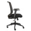 SILLA NOGAL BEAT ALBAR AB - 20 | Silla Semi - Ejecutiva | Respaldo Malla | Asiento Tela | Base 5 Puntas | Brazos Polipropileno | Altura Ajustable | Interior - AB - 20 - ALBAR - NOGAL BEAT - Sillas de oficina