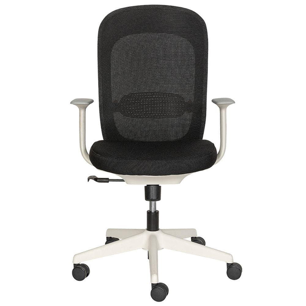 SILLA NOGAL BEAT ALBAR CH - 004 | Silla Ejecutiva | Respaldo Polipropileno | Tapiz Malla | Asiento Tapizado | Pistón Ejecutivo | Base 5 Puntas | Altura Reclinable Ajustable | Brazos | Interior - CH - 004 - ALBAR - NOGAL BEAT - Sillas de oficina