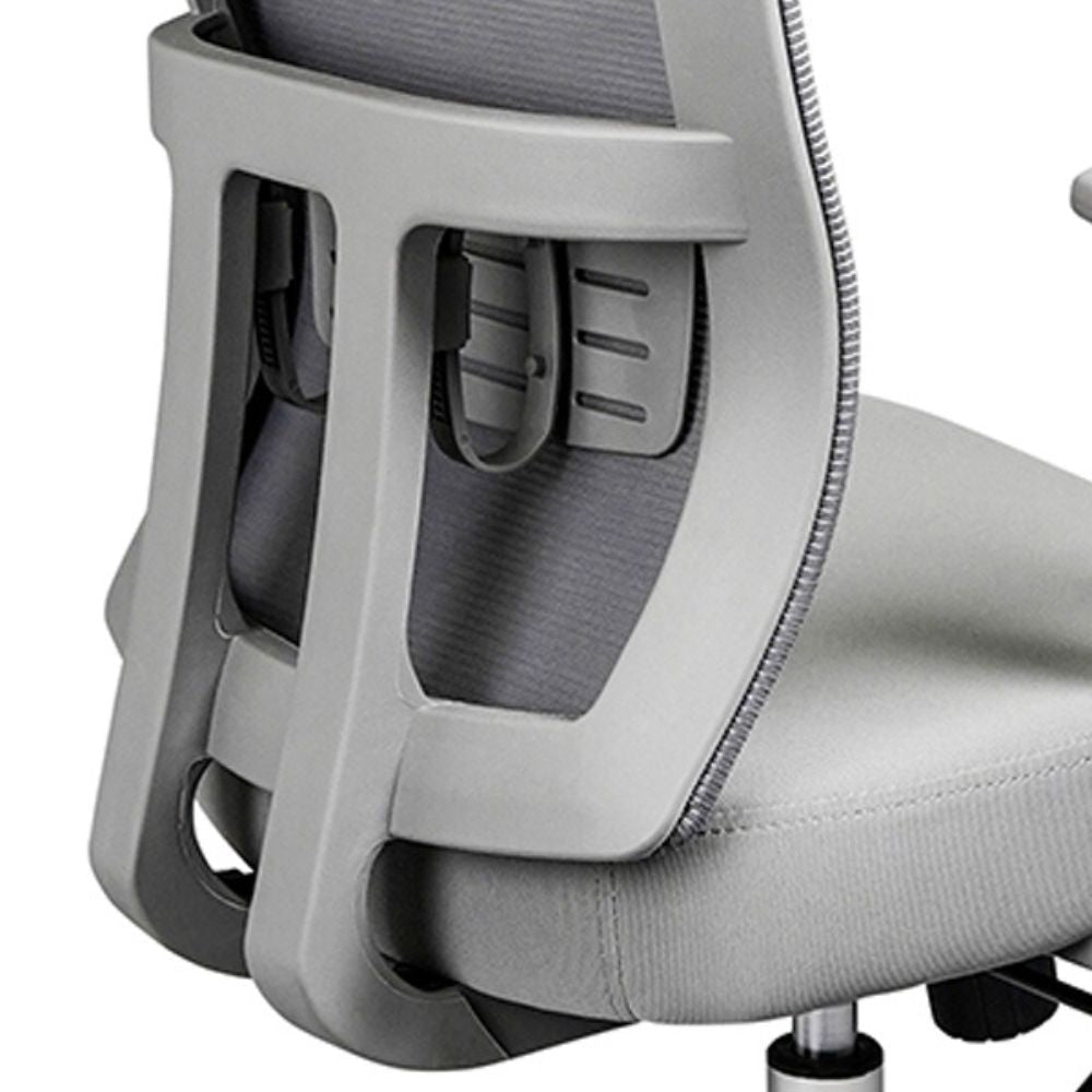 SILLA NOGAL BEAT ATHENAS GRIS EJECUTIVO | Silla Ejecutiva | Base Cromada Rodaja | Respaldo Ajustable | Asiento Tapizado | Brazos | Gris | Interior - ATHENAS GRIS EJECUTIVO - MOBILIARIO EN MOVIMIENTO - NOGAL BEAT - Sillas para oficina