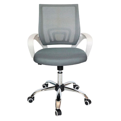 SILLA NOGAL BEAT BLACK JACK BLANCO | Silla para Oficina | Base Cromada | Polipropileno Tapizado en Malla | Interior - BLACK JACK BLANCO - MOBILIARIO EN MOVIMIENTO - NOGAL BEAT - Sillas