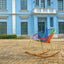 SILLA NOGAL BEAT DELOSS MECEDORA | Silla Mecedora Decorativa Ocasional para Jardín | Diseño Artesanal | Interior + Exterior - Deloss mecedora - IDELIKA - NOGAL BEAT - Sillas