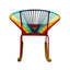 SILLA NOGAL BEAT DELOSS MECEDORA | Silla Mecedora Decorativa Ocasional para Jardín | Diseño Artesanal | Interior + Exterior - Deloss mecedora - IDELIKA - NOGAL BEAT - Sillas