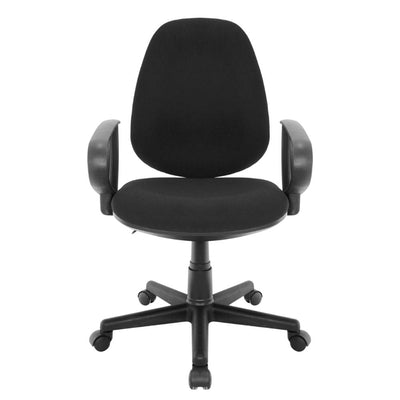 SILLA NOGAL BEAT E-13571-2 | Silla Operativa | Asiento Respaldo Hele Espuma | Descansabrazos | Base Nylon | Tapiz Tela | Interior - E-13571-2 - GERSA - NOGAL BEAT - Sillas para oficina