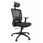 SILLA NOGAL BEAT E-16551 | Silla Gerencial | Asiento Hule Espuma | Respaldo Cabecera Polipropileno | Descansabrazos | Base Nylon | Tapiz Malla | Tela | Cabecera Ajustable | Interior - E-16551 - GERSA - NOGAL BEAT - Sillas para oficina