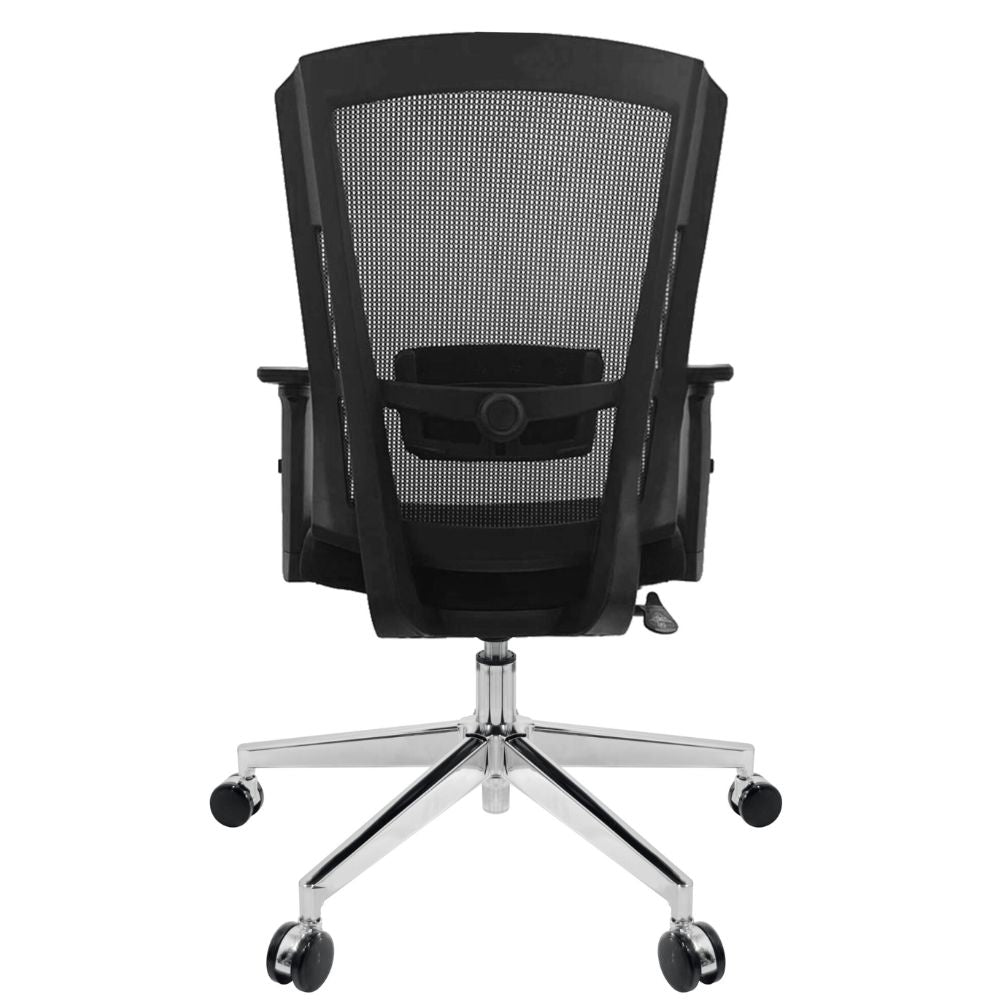 SILLA NOGAL BEAT E - 16552 - INY | Silla Operativa | Respaldo Cabecera Polipropileno | Descansabrazos | Tapiz Malla | Tela | Base Nylon | Interior - E - 16552 - INY - GERSA - NOGAL BEAT - Sillas de oficina