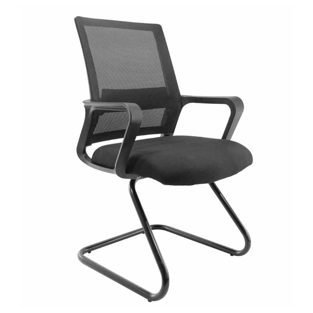 SILLA NOGAL BEAT E-17553 | Silla Operativa | Asiento Hule Espuma | Respaldo Polipropileno | Base Trineo | Tapiz Malla | Tela | Interior - E-17553 - GERSA - NOGAL BEAT - Sillas para oficina