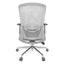 SILLA NOGAL BEAT E-20802G | Silla Gerencial | Asiento Poliuretano | Descansabrazos | Ajuste Altura | Soporte Lumbar | Base Metálica | Rodajas | Gris | Interior - E-20802G - GERSA - NOGAL BEAT - Sillas para oficina